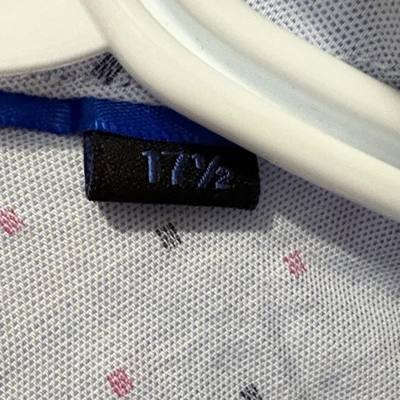 Andrew Fezza Light Blue Patterned Button-Down Shirt - Picture 3 of 6